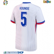 Maglie da calcio Francia Jules Kounde #5 Seconda Maglia Europei 2024 Manica Corta